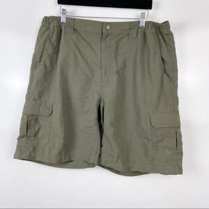 The North Face Olive Green Nylon Cargo Performance Shorts Sz XL Men's